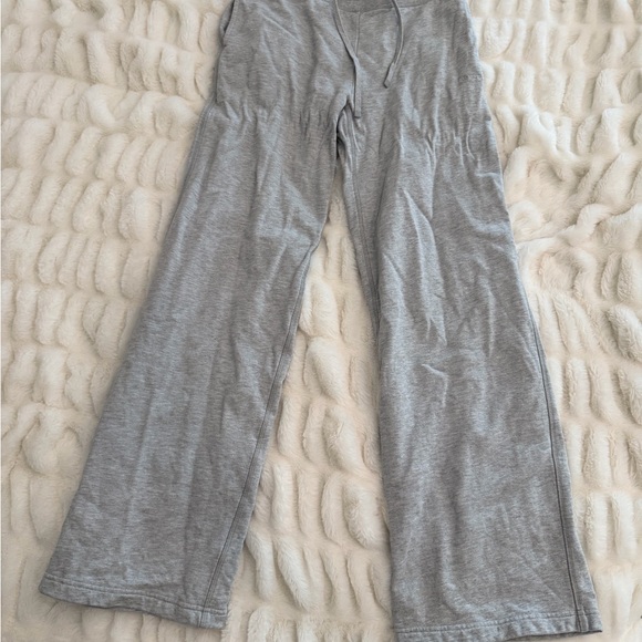 Aritzia Pants - Aritzia Grey Wide-Leg Lounge Pants